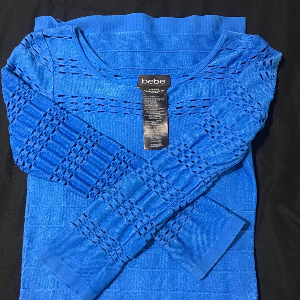 Bebe Blue stretchy Dress